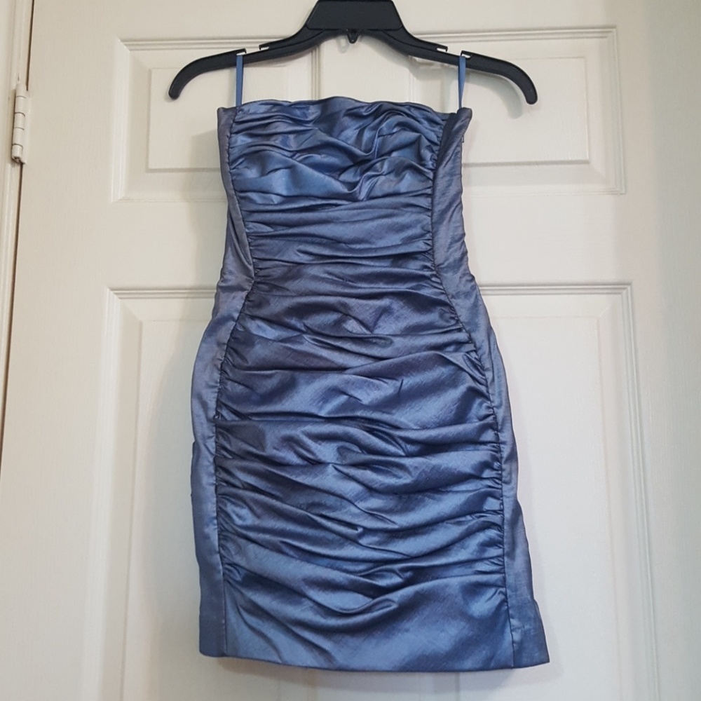 Cache strapless metallic party dress Sz 2